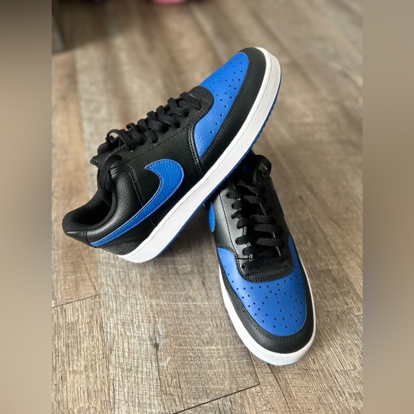 Nike Other - Nike Court Vision Low Men's Sneaker Black / Blue Size 9.5